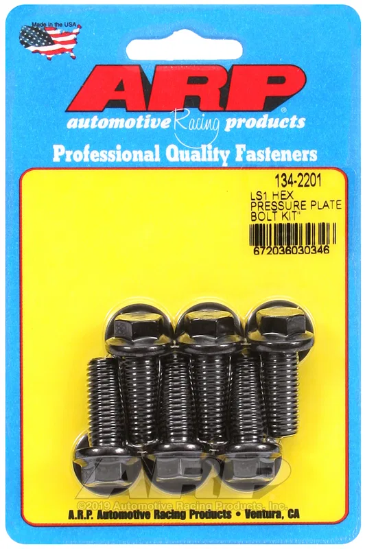 134-2201 – ARP Clutch Pressure Plate Bolt, For Use With Gen III/LS Series Chevy Small Block 10 Millimeter x 1.50 Thre...